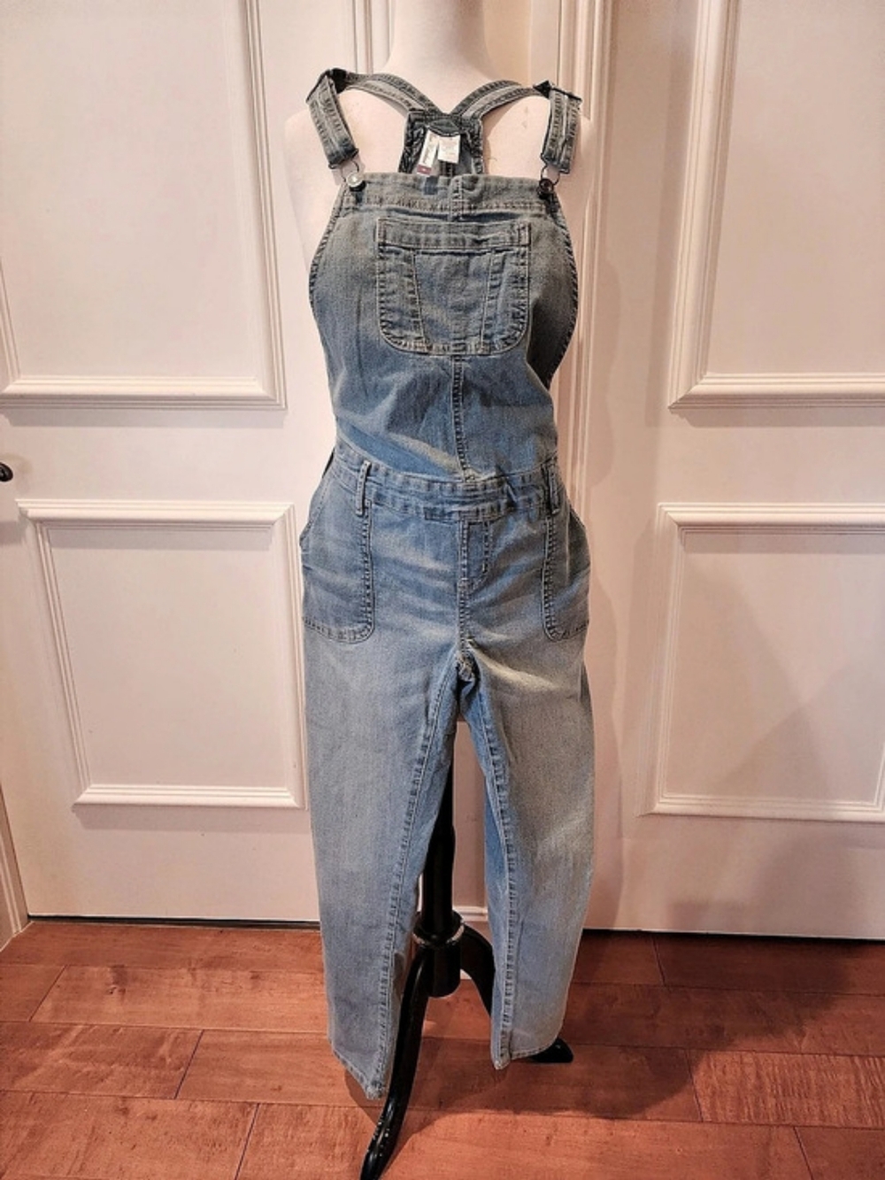 Planet Motherhood Denim Overalls in Blue Size Medium Like New